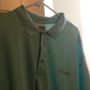 Columbia Omni-Shade polo, turquoise, XXL, like new